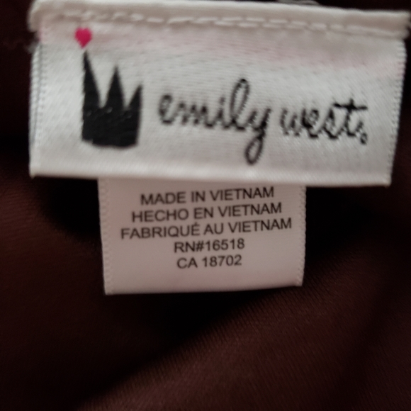 Emily West Brown Print Sleeveless Dress Size 7/8 - Picture 6 of 8